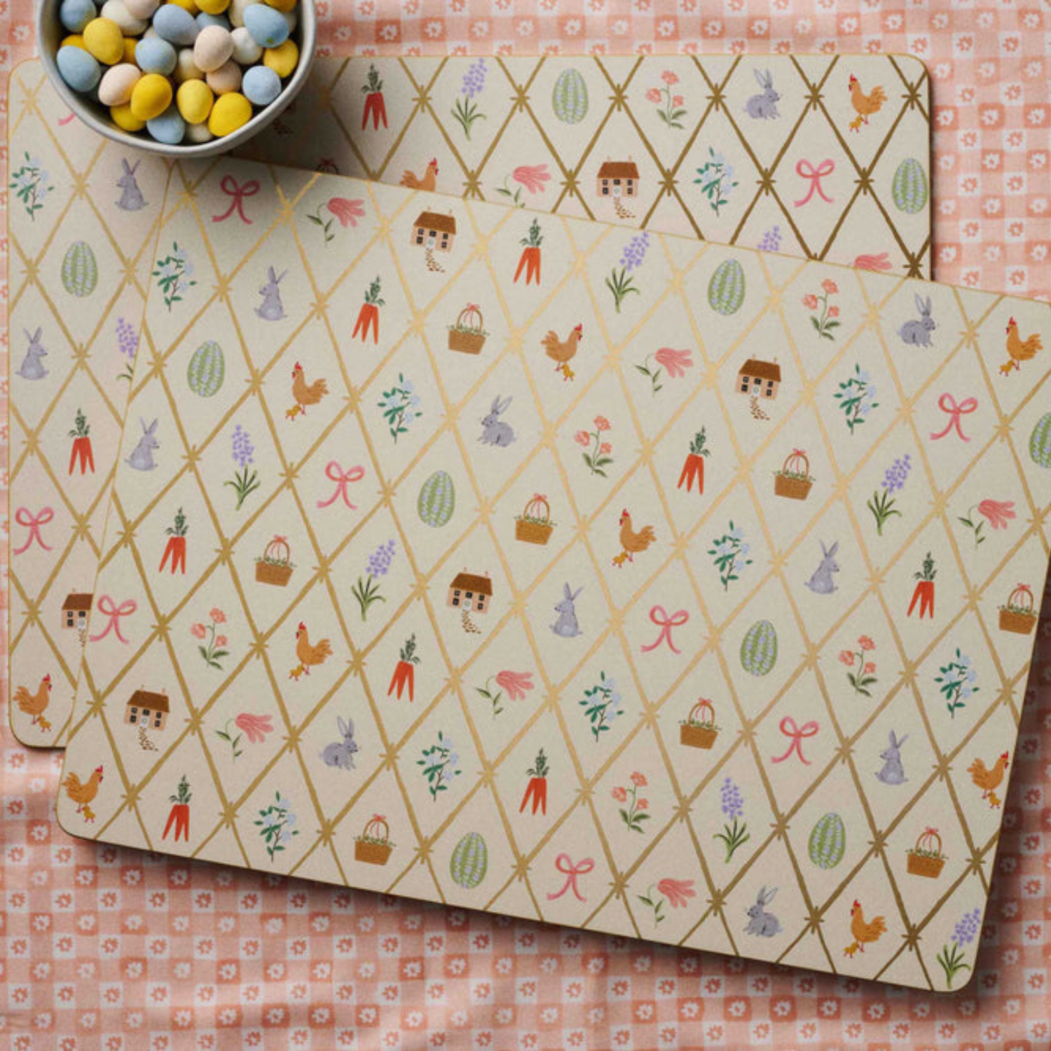 Blossom & Bloom Farm Cork Placemats (Set of 4)