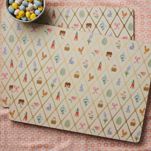 Blossom & Bloom Farm Cork Placemats (Set of 4)