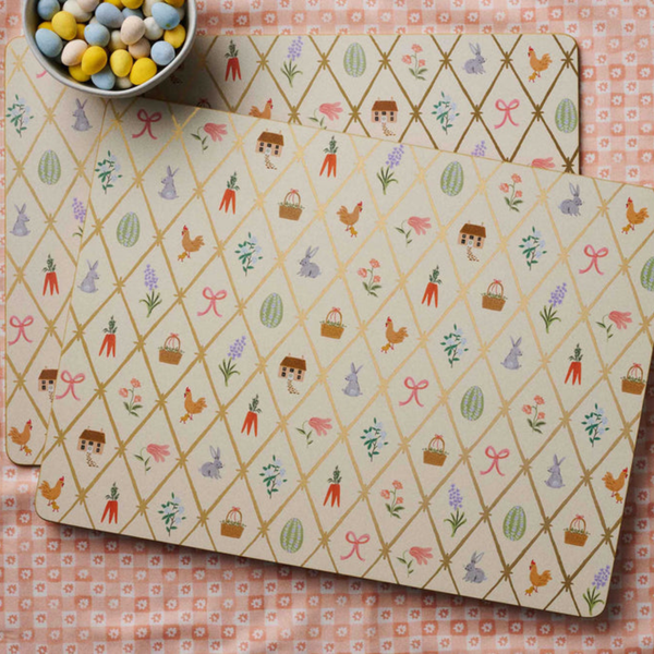 Blossom & Bloom Farm Cork Placemats (Set of 4)