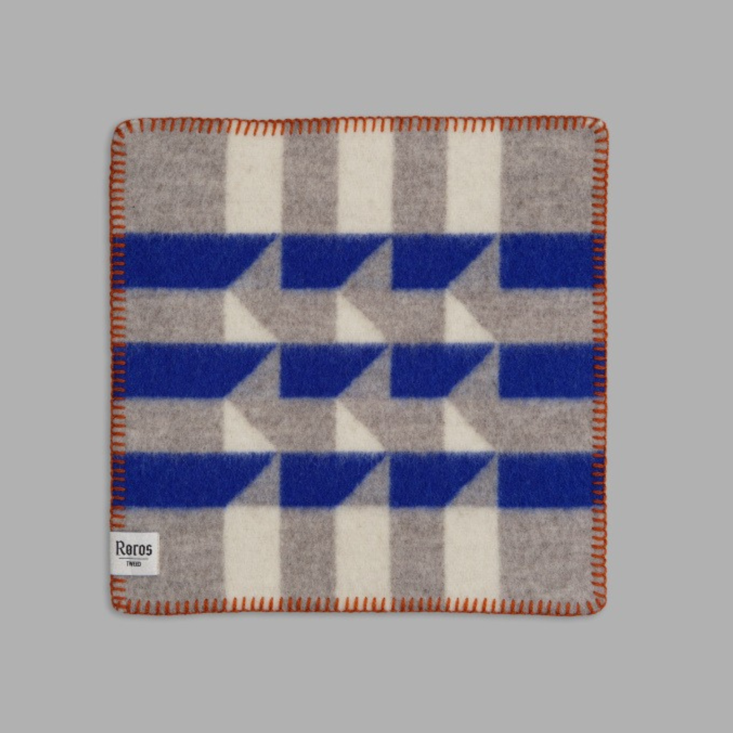 Norwegian Wool Blue Geo Seating Pad