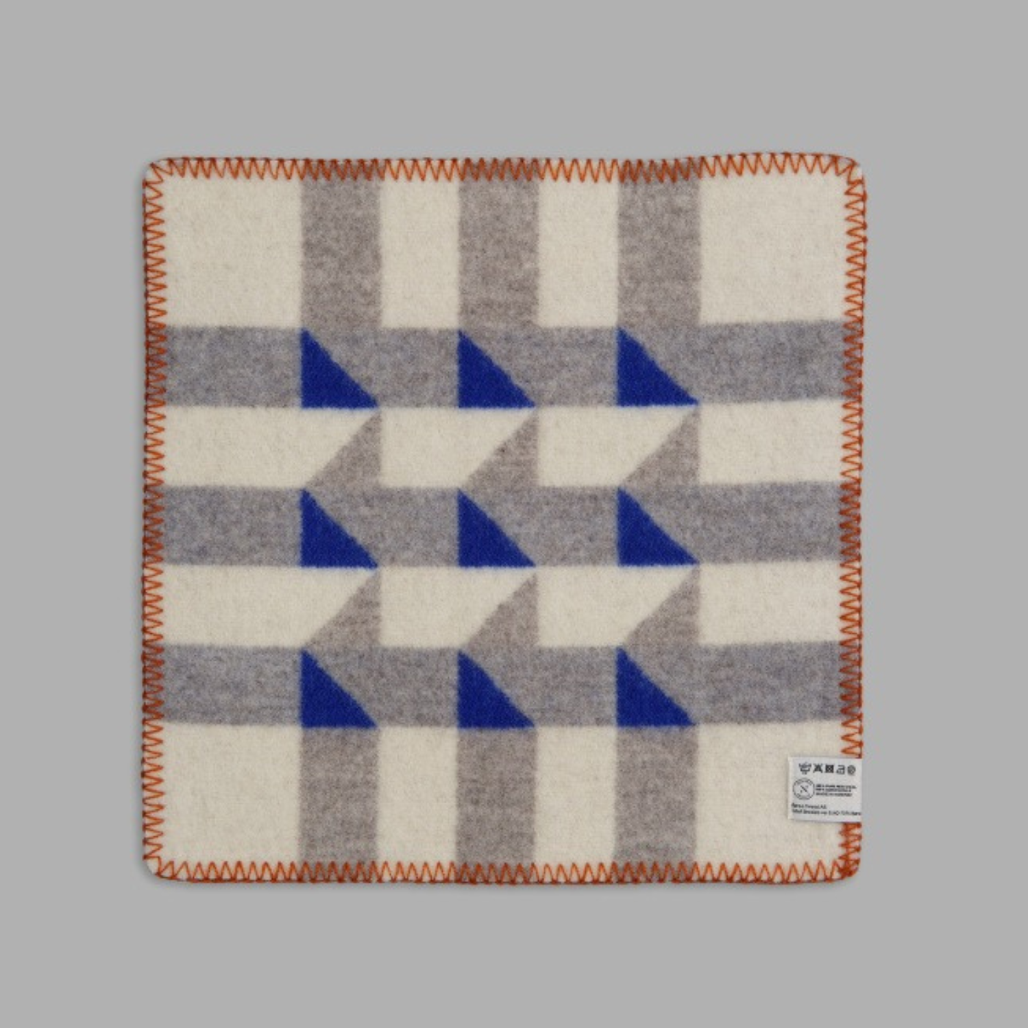 Norwegian Wool Blue Geo Seating Pad