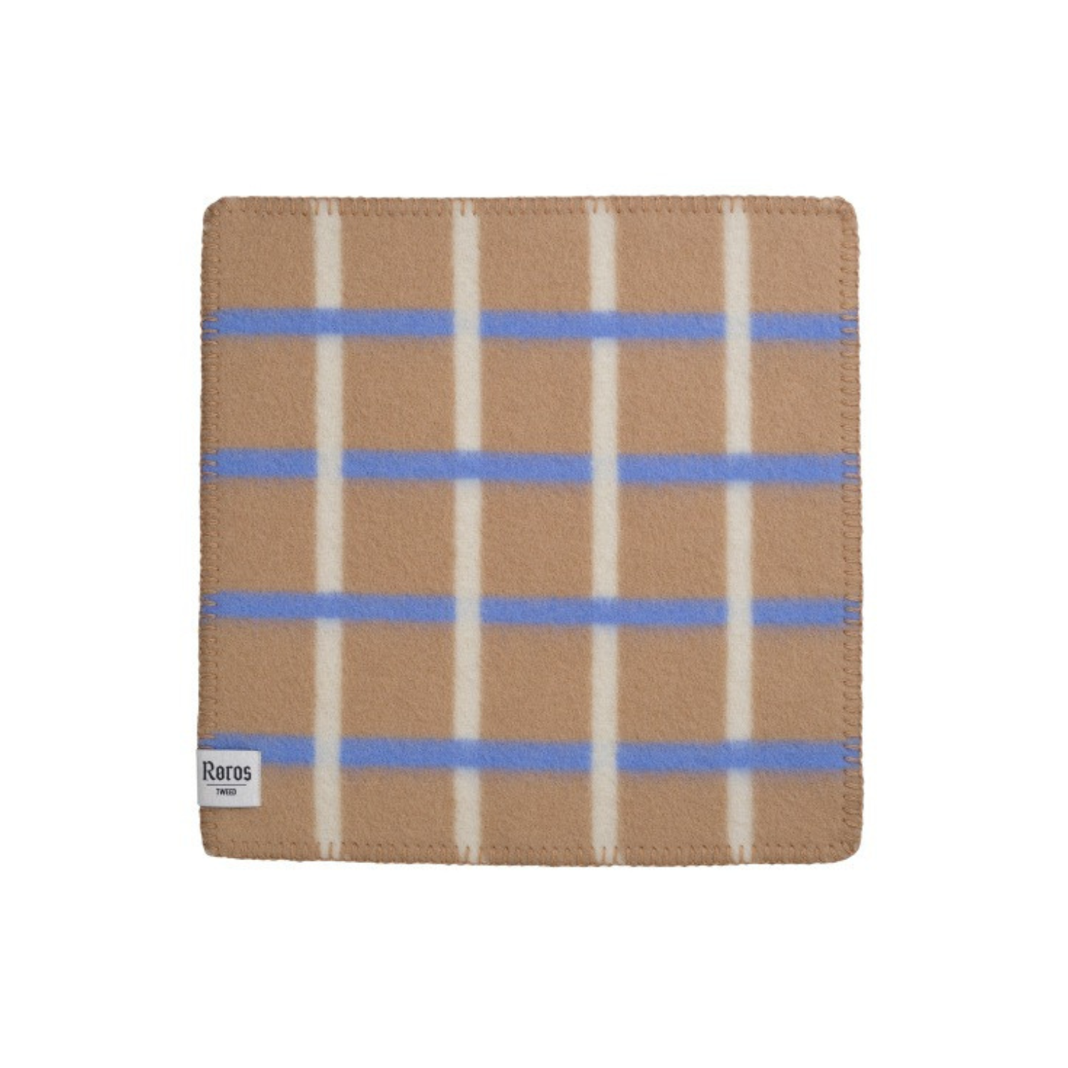 Norwegian Wool Taupe Check Seating Pad