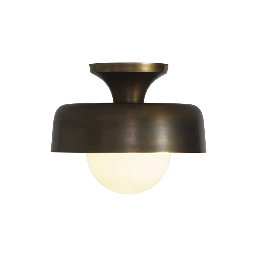 Alto Aged Brass Flush-Mount Light