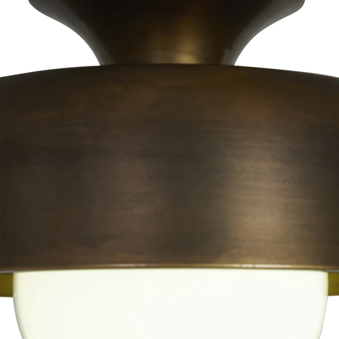 Alto Aged Brass Flush-Mount Light