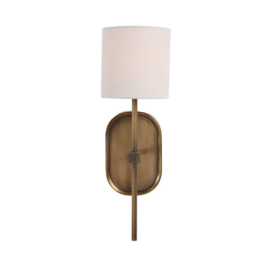 Caspian Antique Brushed Brass Wall Sconce