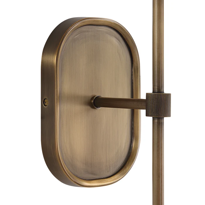 Caspian Antique Brushed Brass Wall Sconce