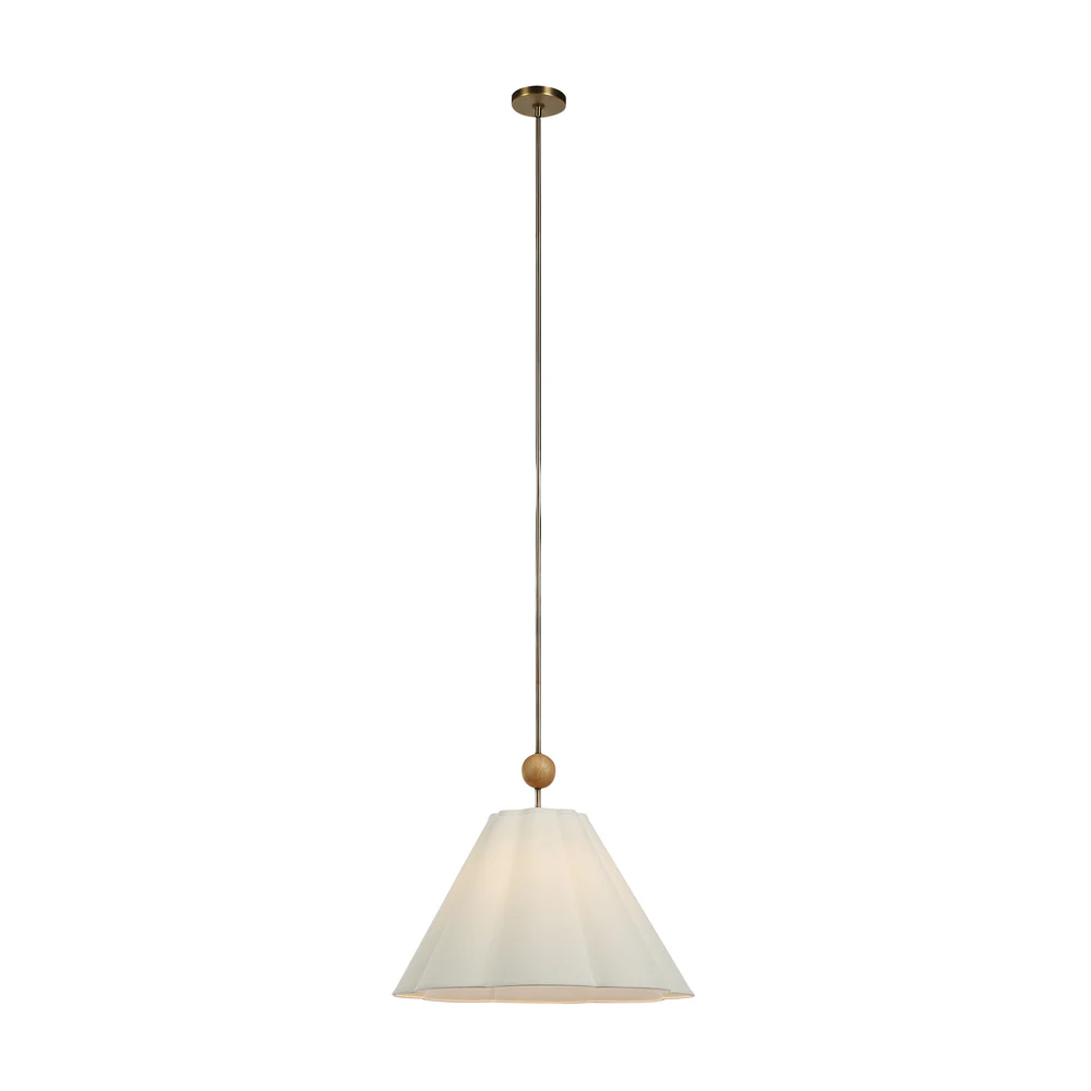 Liora Antique Brushed Brass Pendant Light