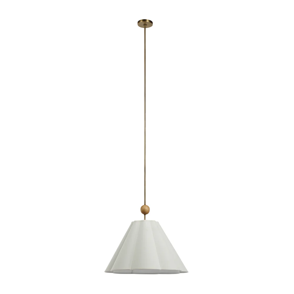 Liora Antique Brushed Brass Pendant Light