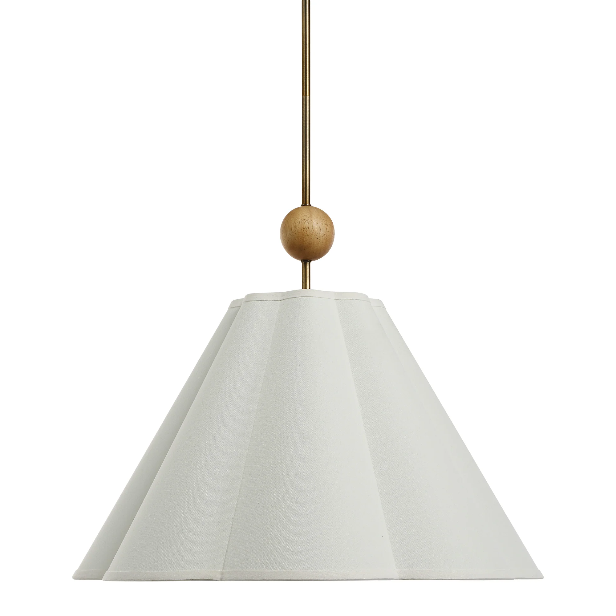Liora Antique Brushed Brass Pendant Light