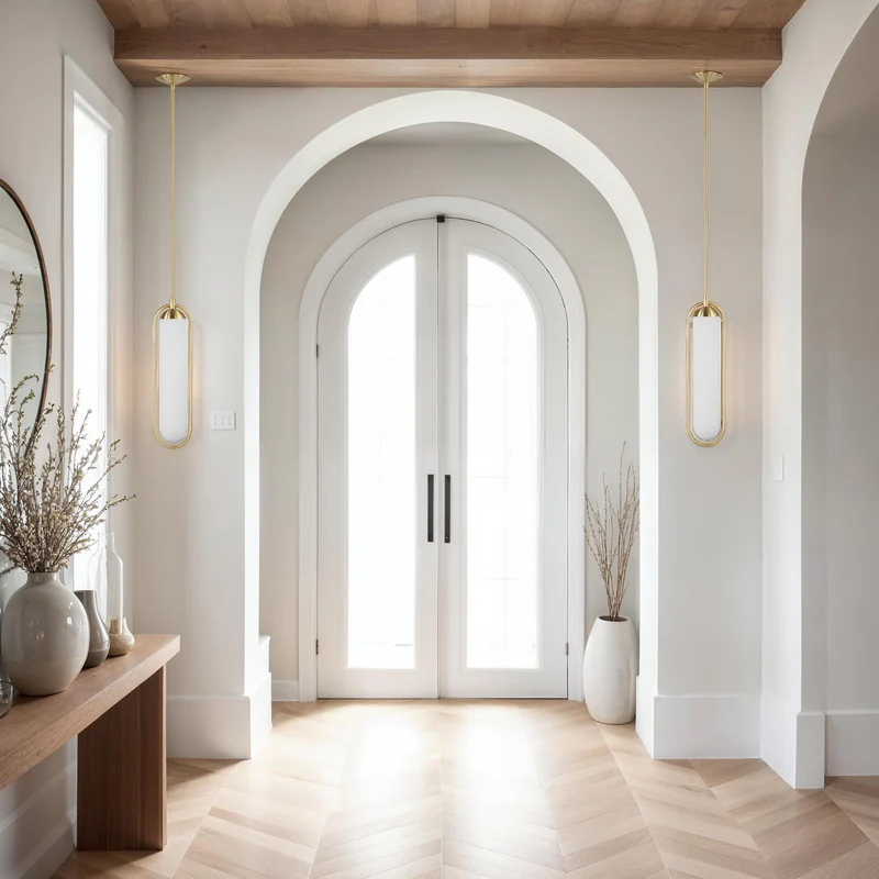 Lumen Satin Brass Pendant Light