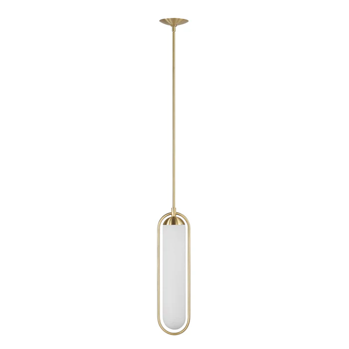 Lumen Satin Brass Pendant Light