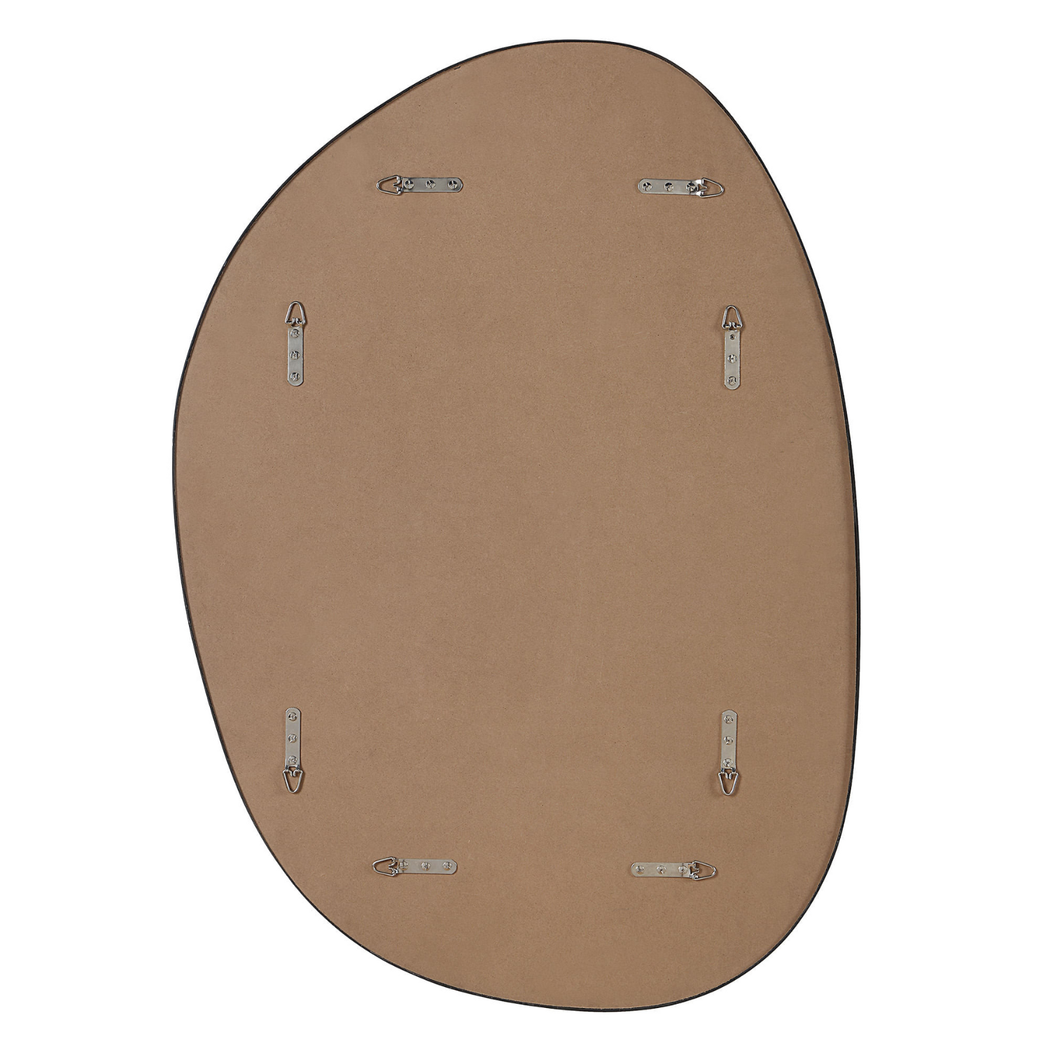 Spectacle Black Oblong Mirror