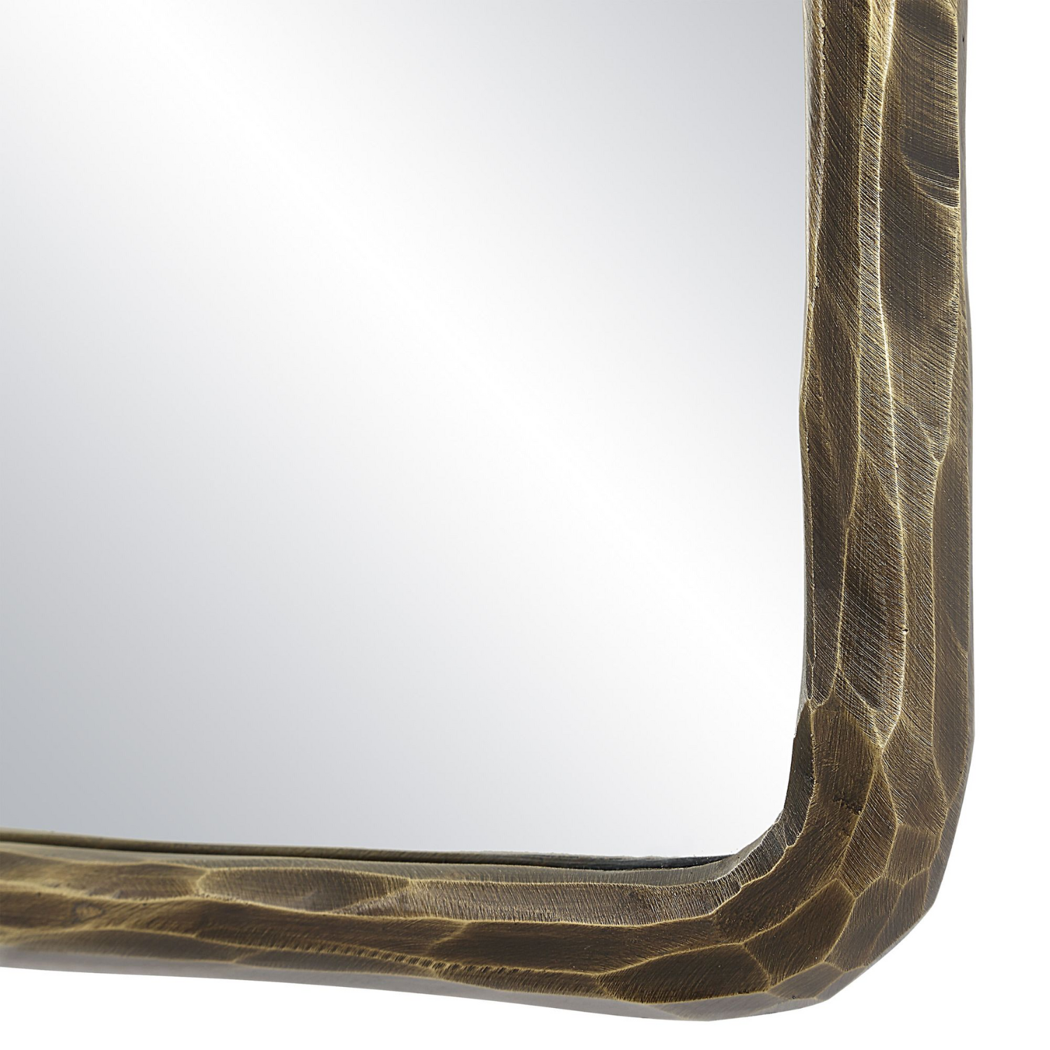 Brushed Antique Vein Rectangle Mirror