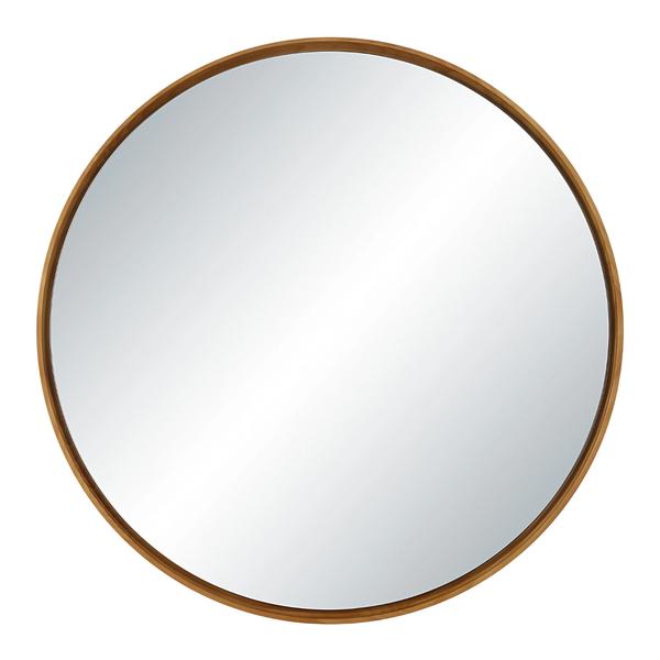 Noma Round Pine Wall Mirror