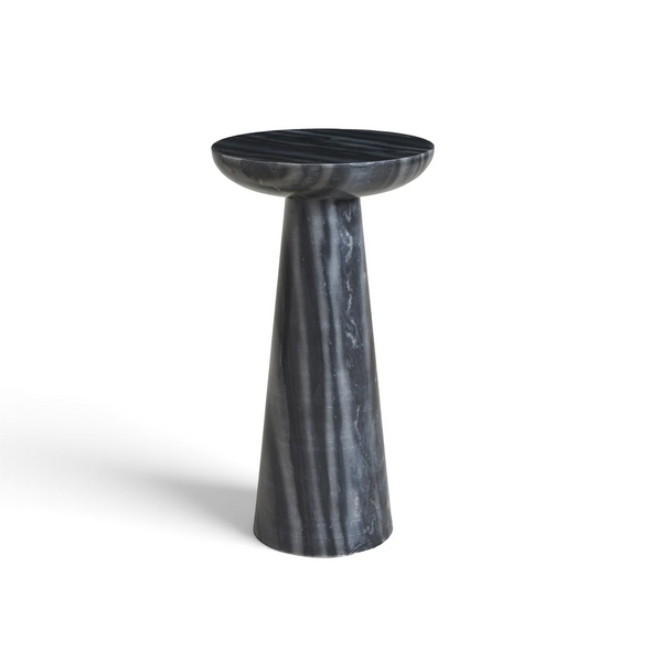 Vulcan Marble Side Table - Black