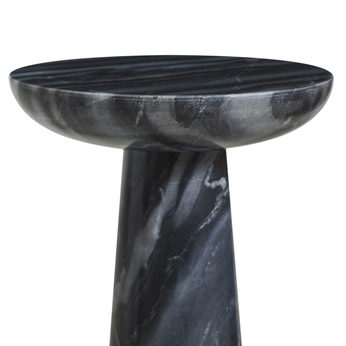 Vulcan Marble Side Table - Black