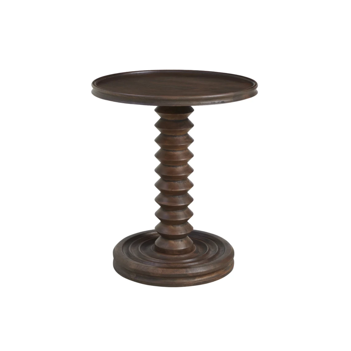 Turner Brown Wood Side Table