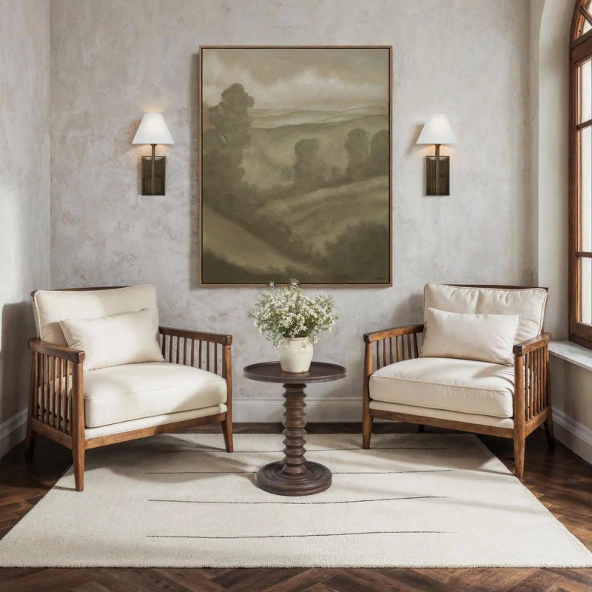 Turner Brown Wood Side Table