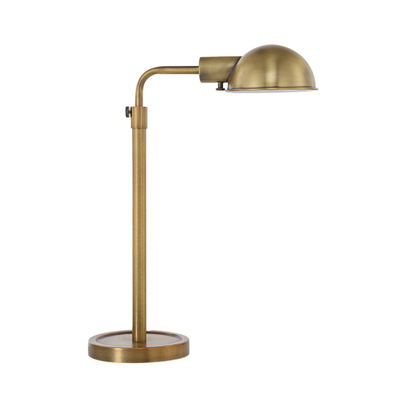 Archive Adjustable Table Lamp- Dark Antique/Brushed Brass