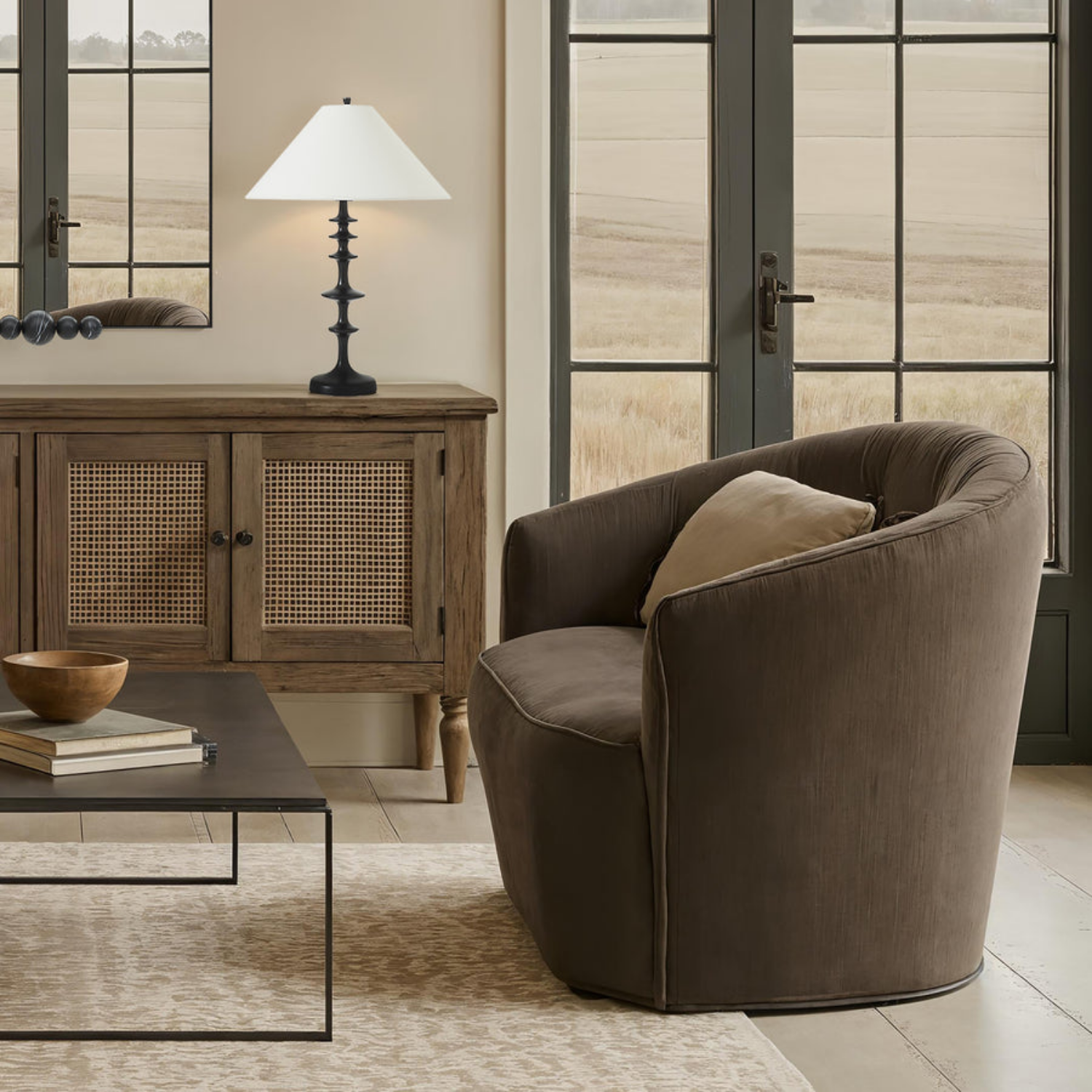 Spire Table Lamp- Matte Black