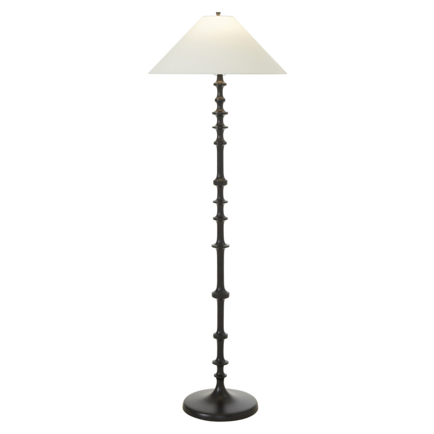 Spire Cast Aluminum Floor Lamp- Matte Black