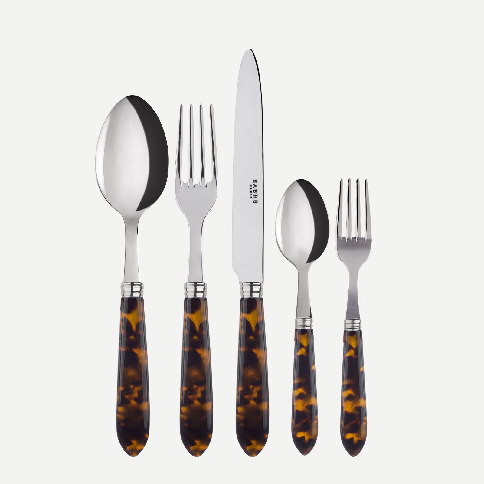 Sabre Bistro Faux Tortoise Cutlery (Set of 5)