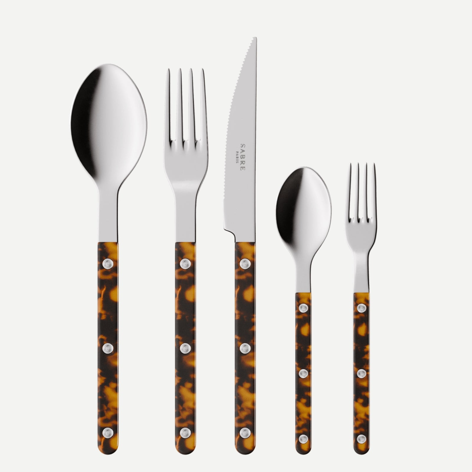 Sabre Bistro Faux Tortoise Cutlery (Set of 5)