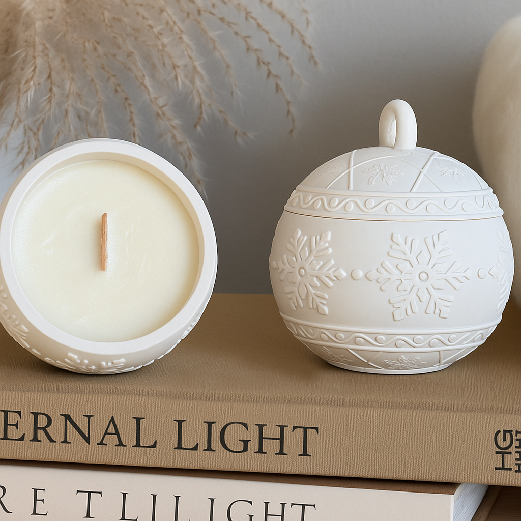 Winterberry Ornament Wood Wick Soy Candle