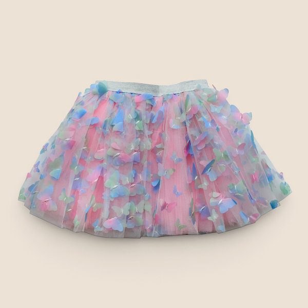 Pastel Butterfly Kids Twirly Tutu