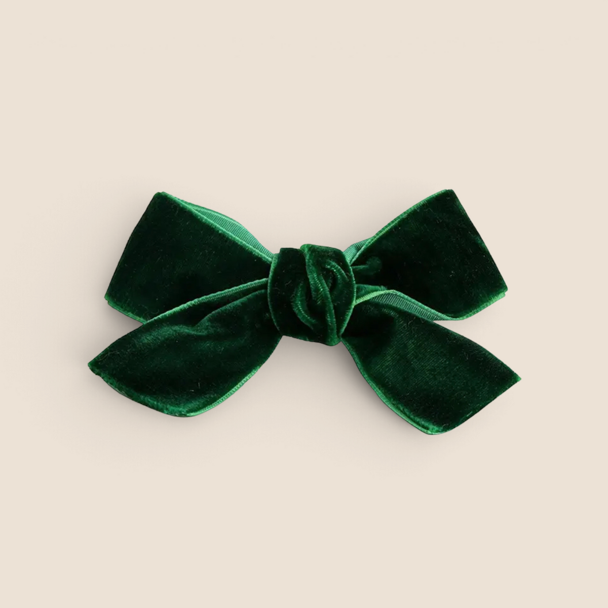 Kids Sugarplum Green Velvet Hair Clip