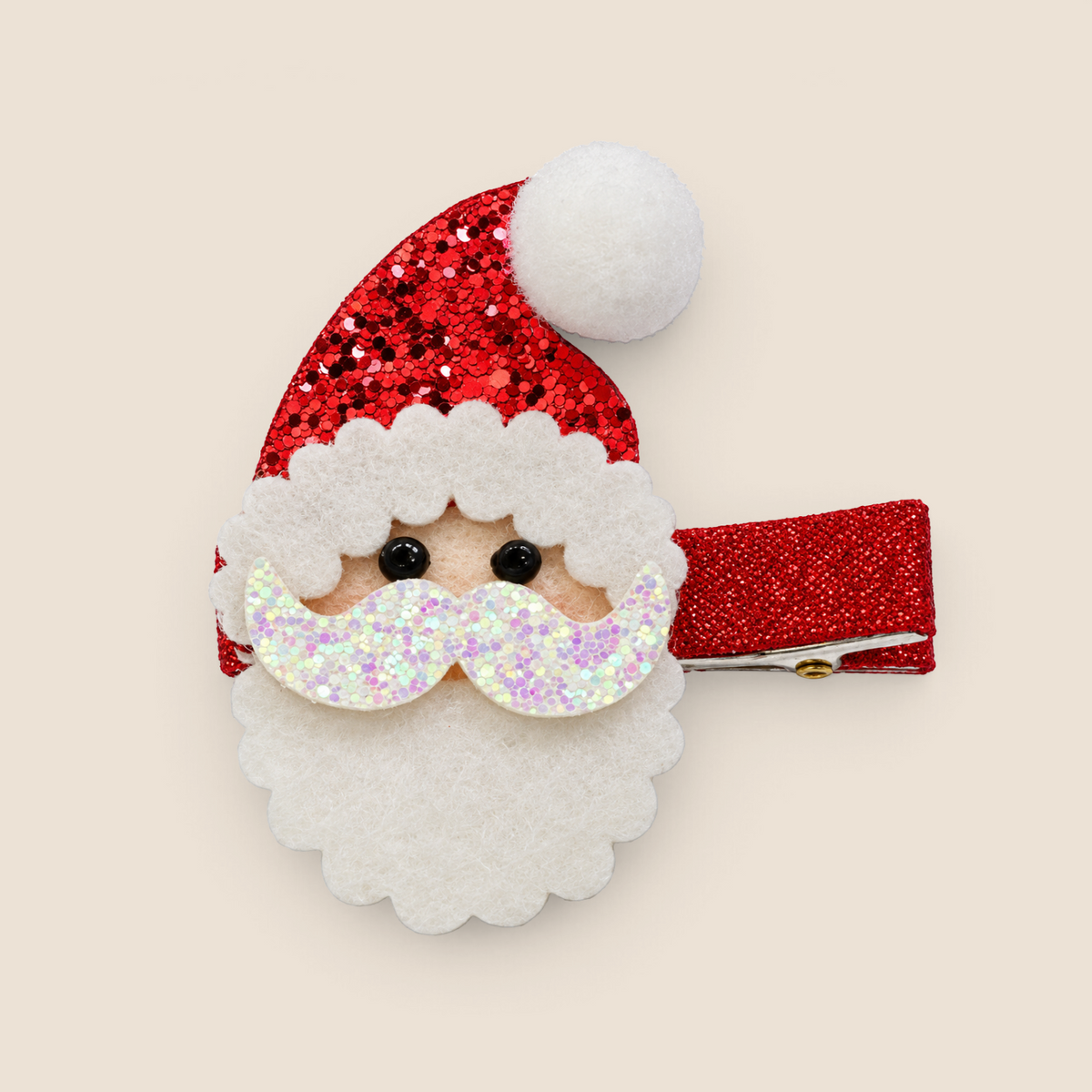 Santa Kids Glitter & Giggles Hair Clip