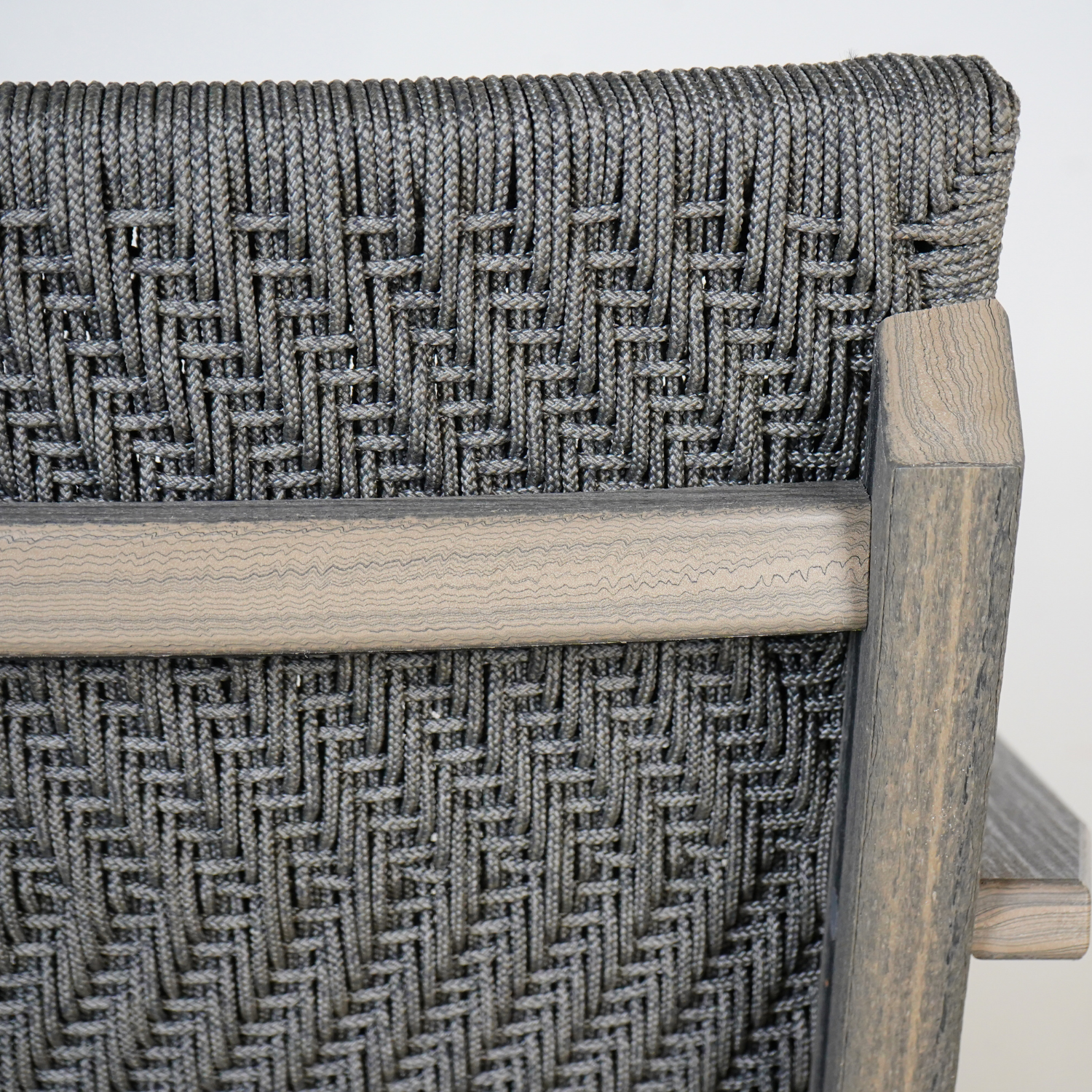 Mad Chat Heathered Smoke & Rope Chair