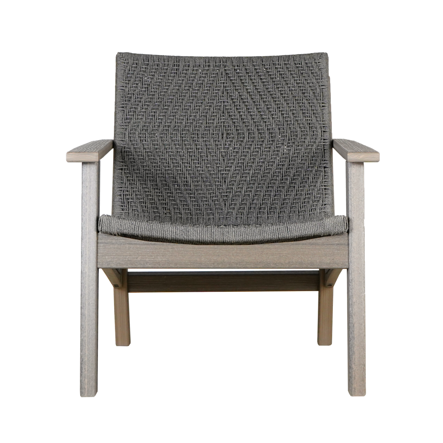 Mad Chat Heathered Smoke & Rope Chair