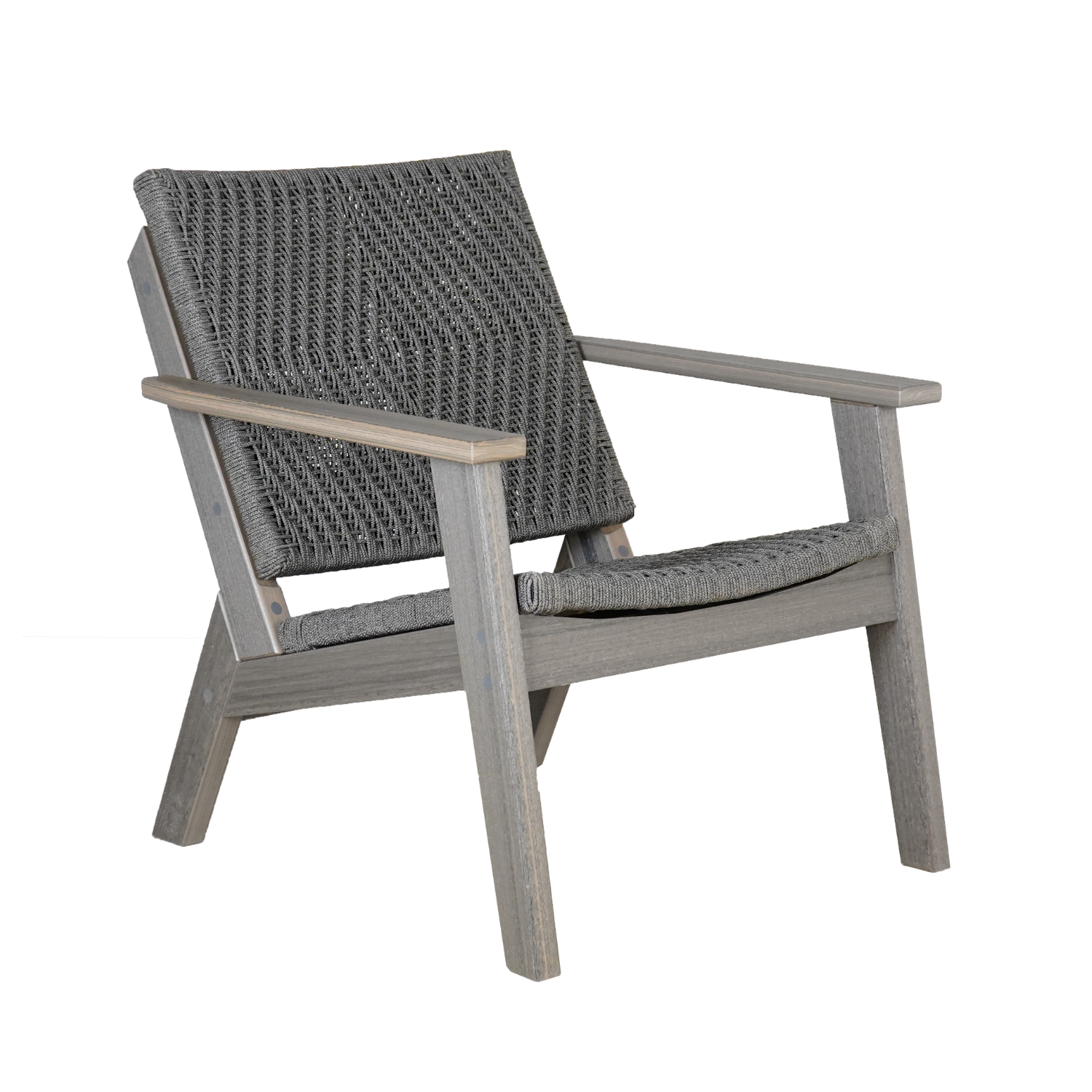 Mad Chat Heathered Smoke & Rope Chair