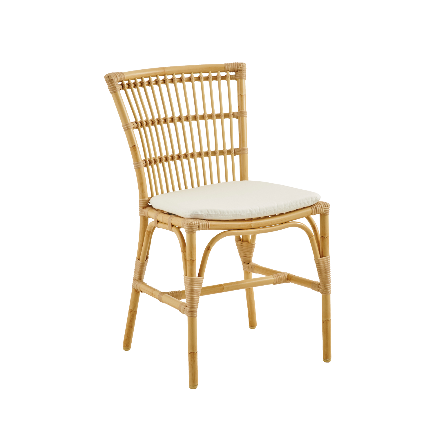 Venice Alu-Rattan Dining Side Chair w/ Cushion