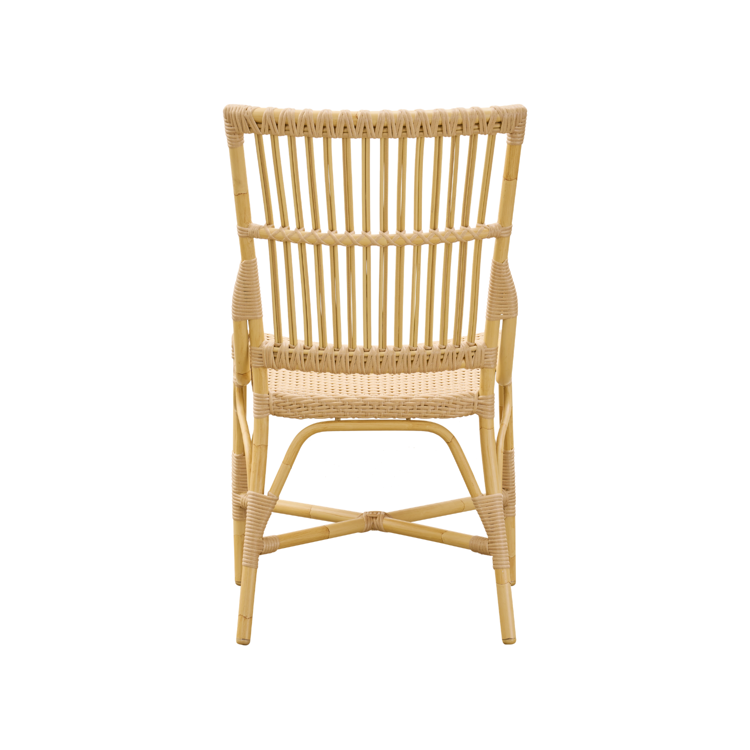 Venice Alu-Rattan Dining Side Chair w/ Cushion