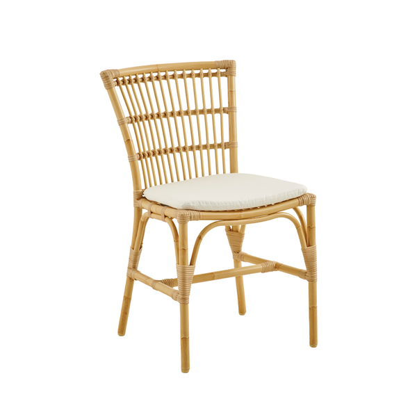 Venice Alu-Rattan Dining Side Chair w/ Cushion