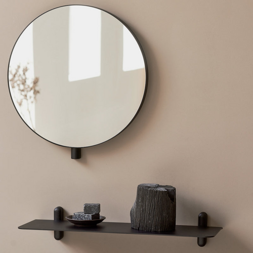 Minimalistic Black Wall Shelf