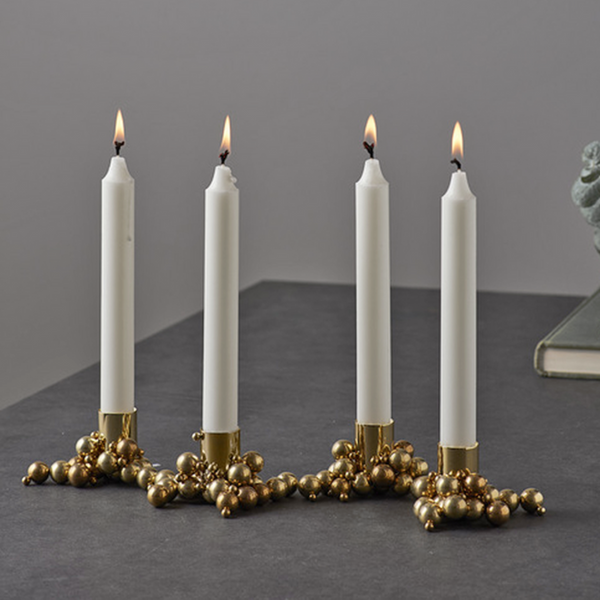Magnetic Brass Candle Holder (Set of 4)