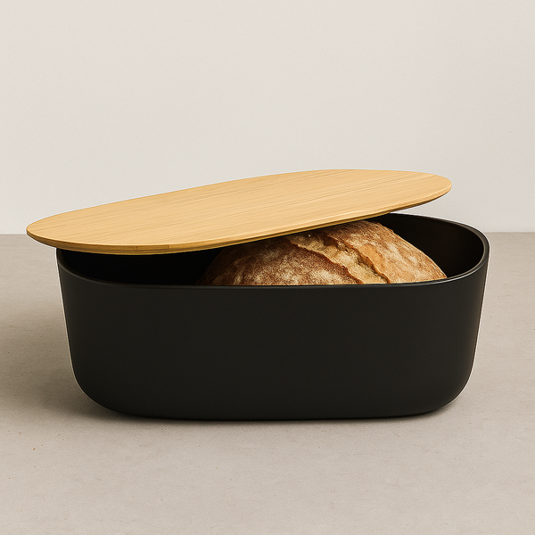 Soren Black Bread Box