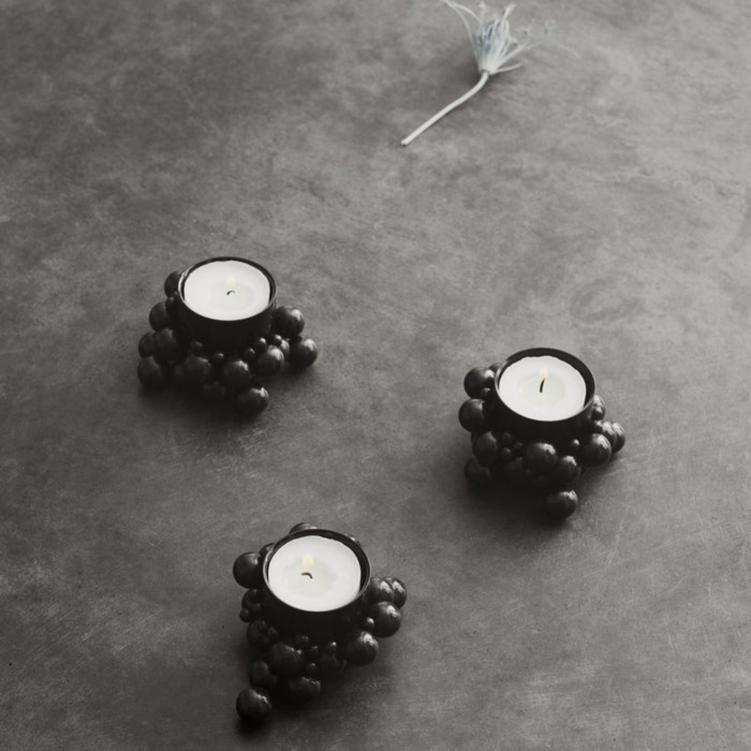 Magnetic Black Tealight Holder
