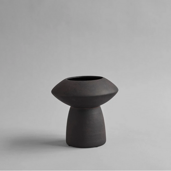 Black Nordic Matte Silhouette Vase
