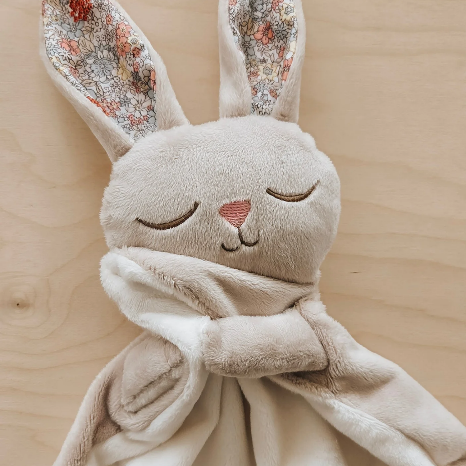 Marcel Baby Bunny Blanket - Floral Beige