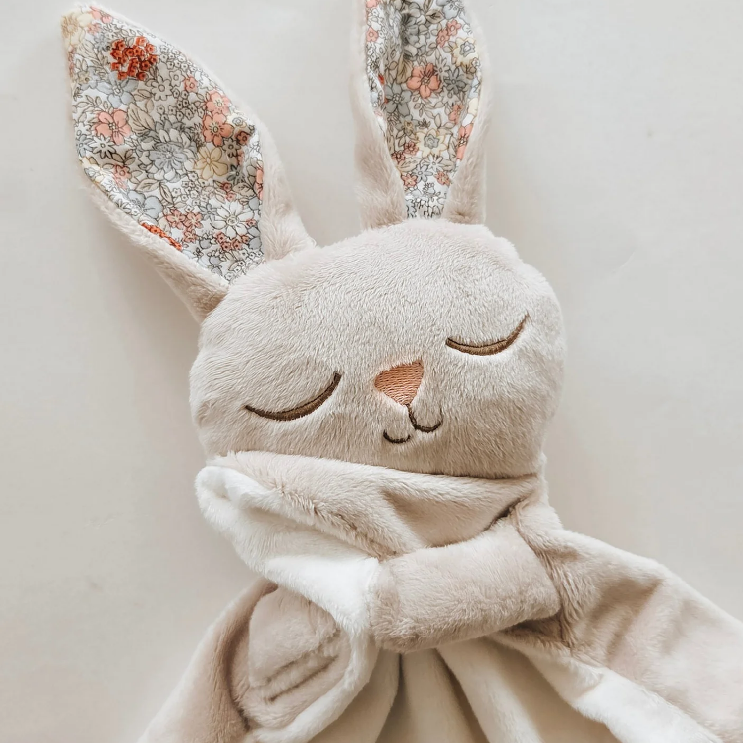 Marcel Baby Bunny Blanket - Floral Beige