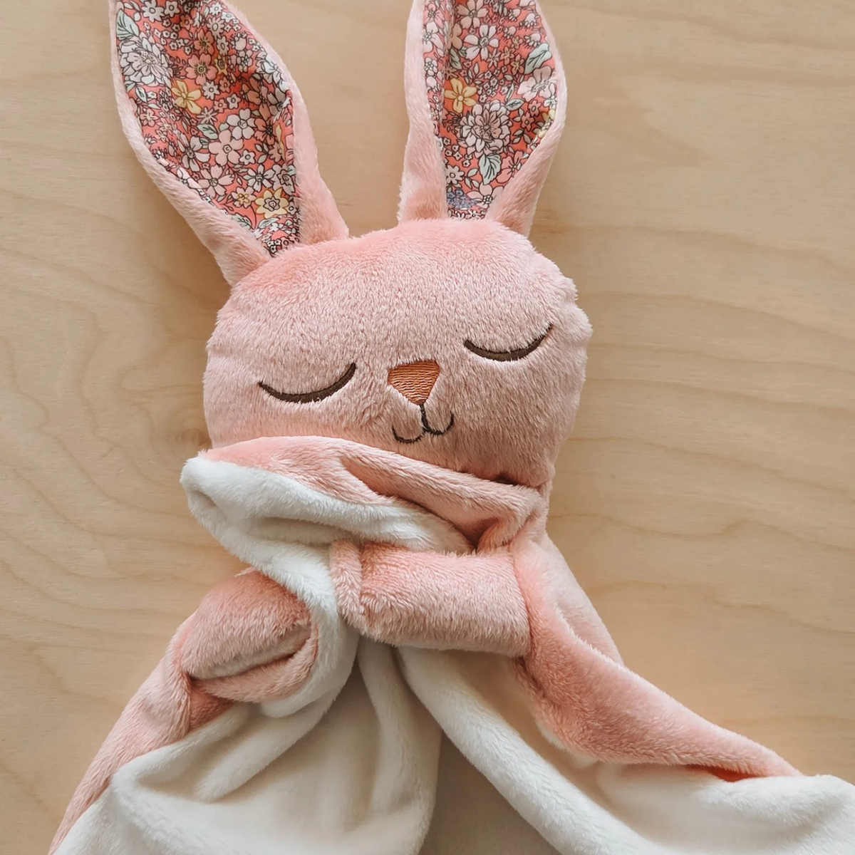 Daisy Baby Bunny Blanket - Floral Pink