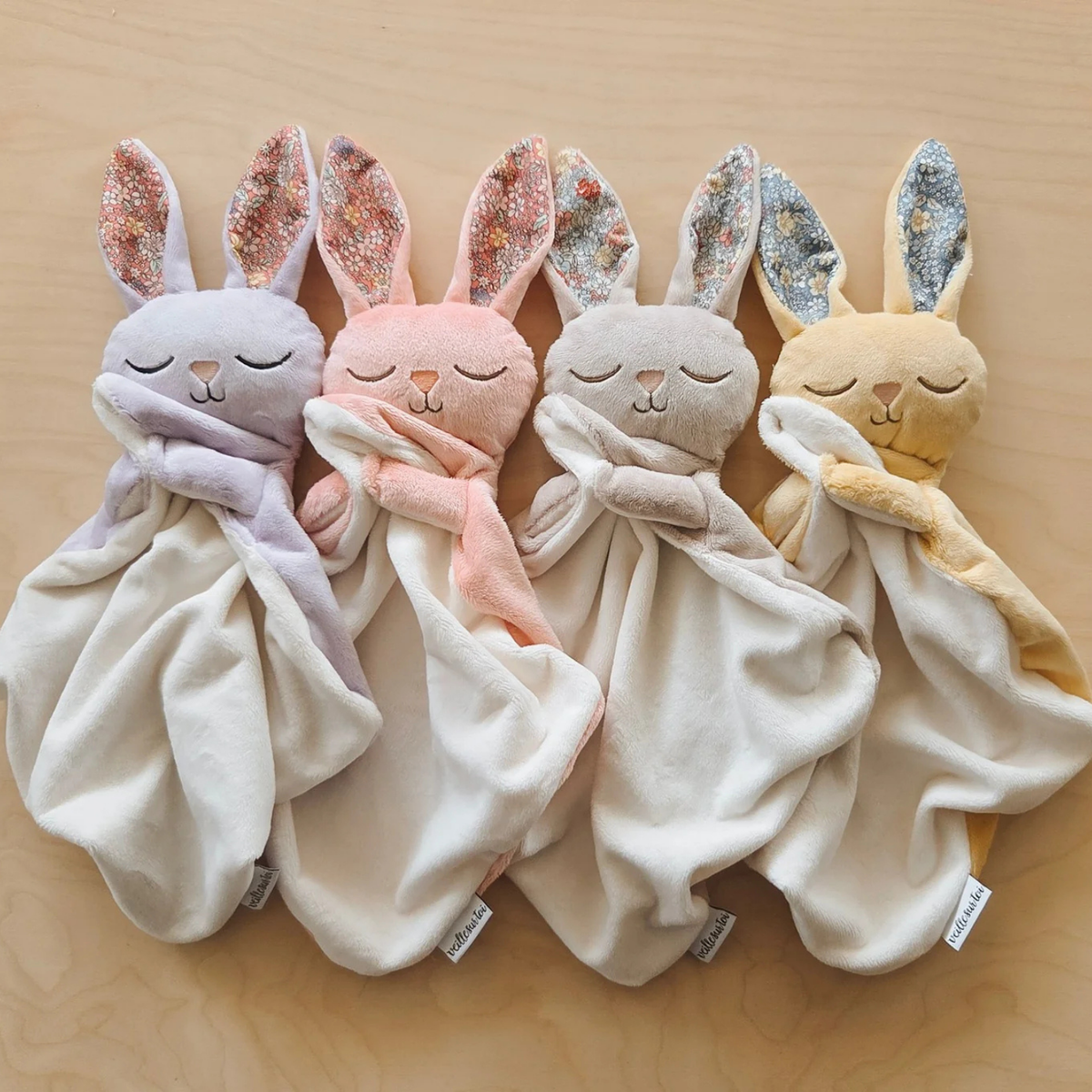 Daisy Baby Bunny Blanket - Floral Pink