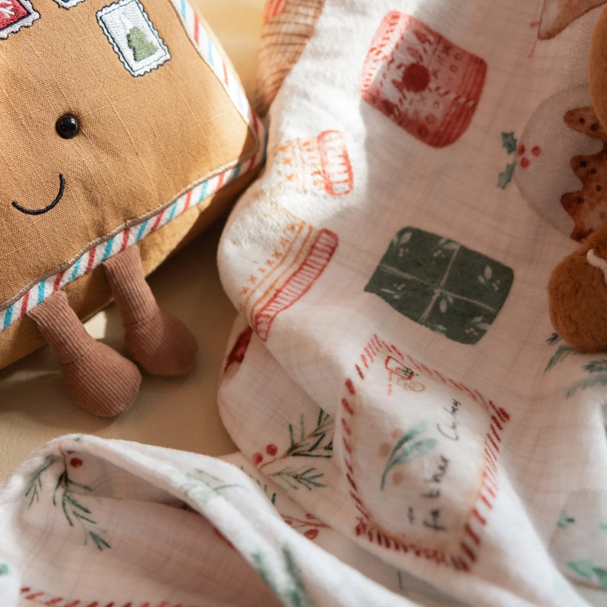 Cozy Christmas Reversible Baby Blanket