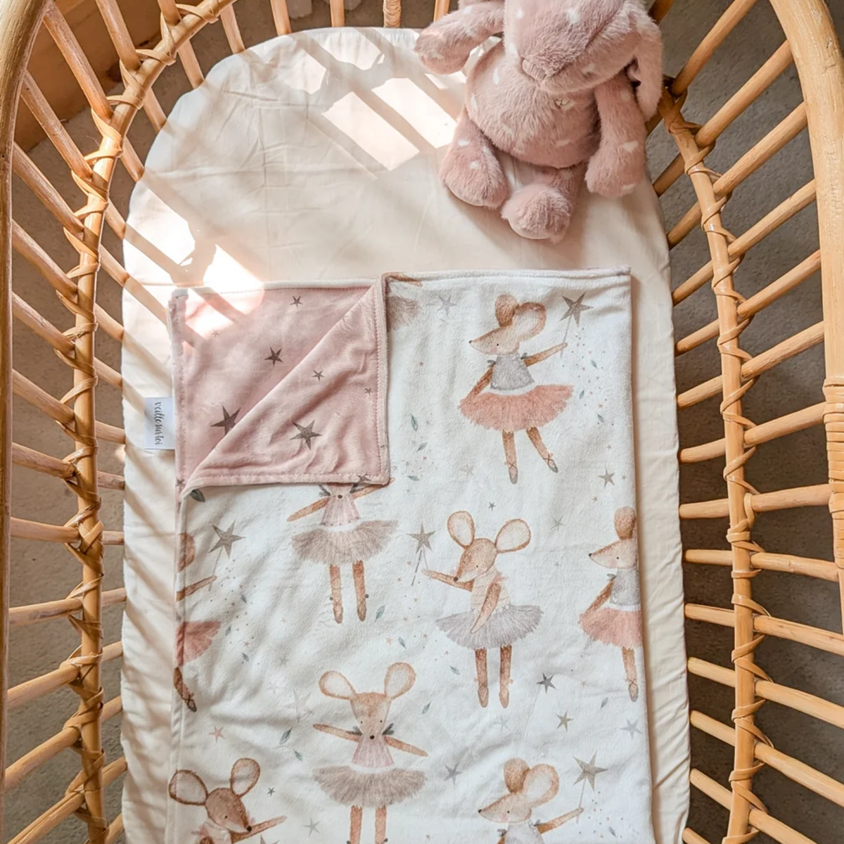 Anna Ballerina Reversible Mini Baby Blanket