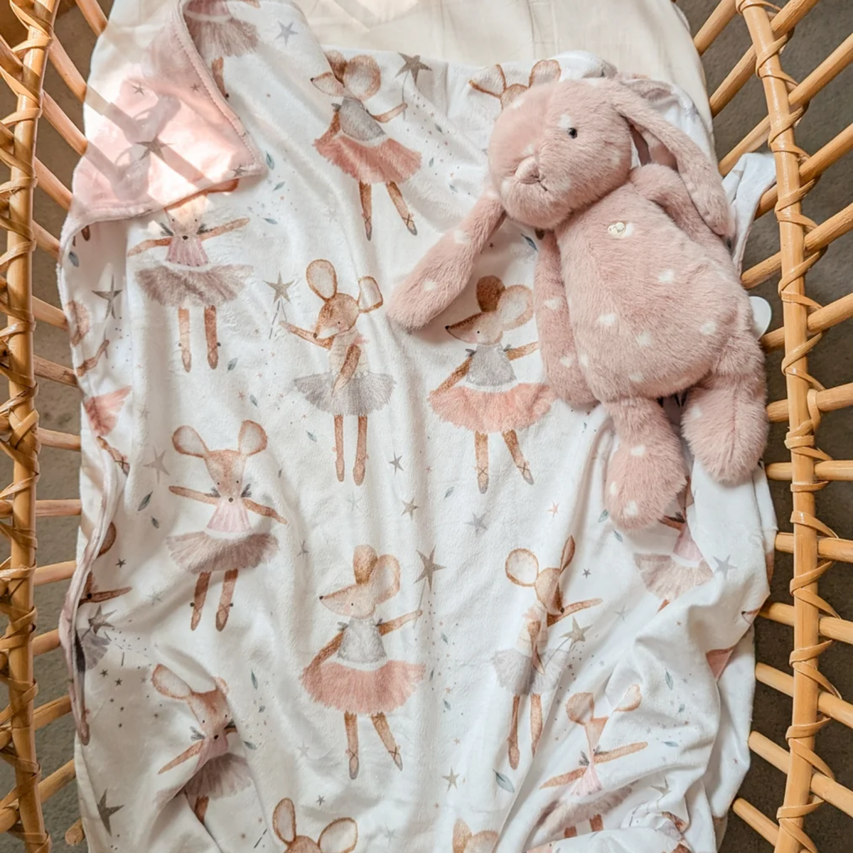 Anna Ballerina Reversible Mini Baby Blanket