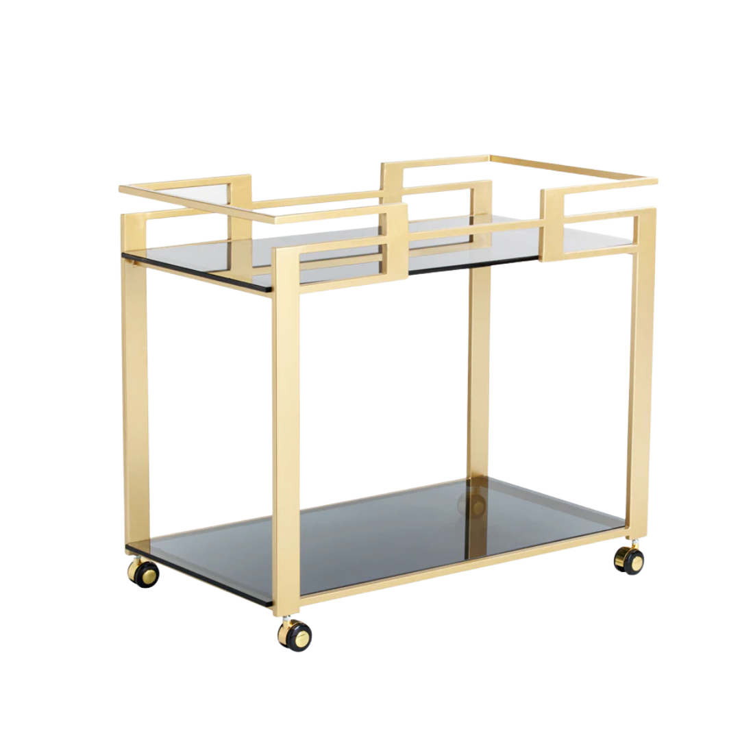 Regent Bar Cart - Gold